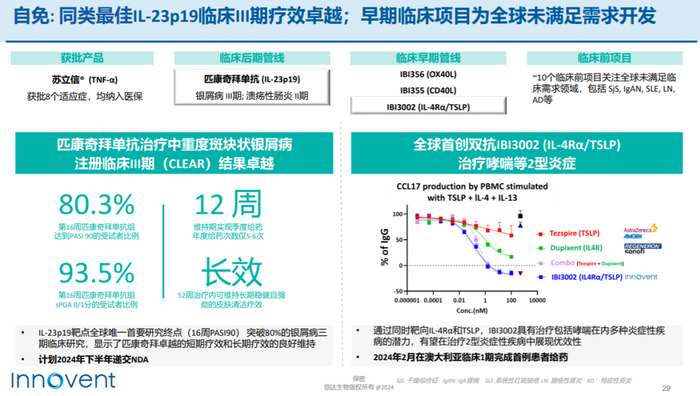 截图来源：信达生物2024中期业绩报告