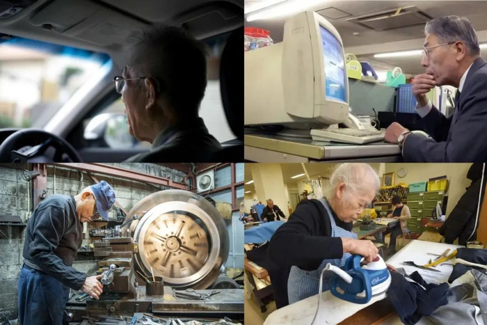 ▲坚持工作的日本老人