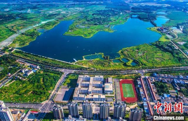 合肥新桥科创示范区鸟瞰图。合肥经开区管委会 供图