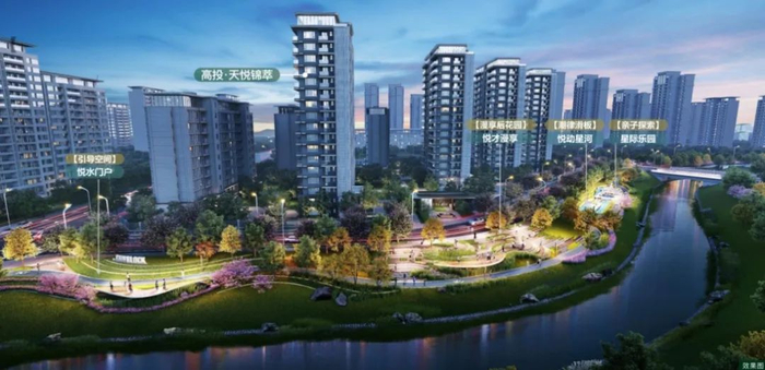 栏杆堰滨河公园效果图