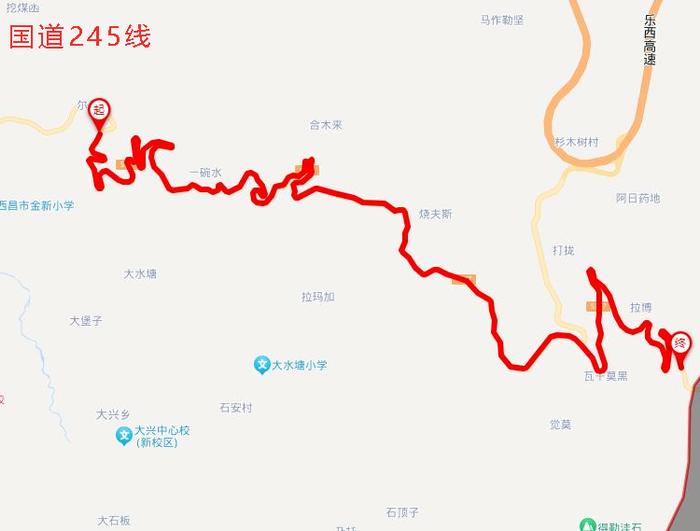 国道245线路图图片