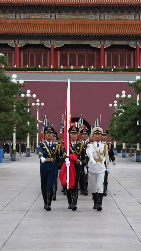 国旗护卫队竖屏图片