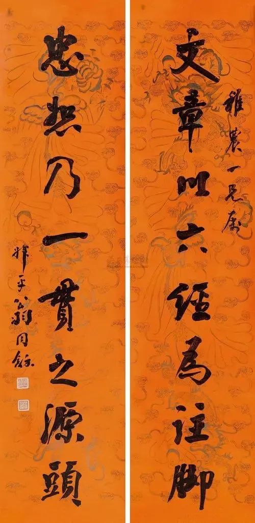 翁同龢的对联书法,可称"大气象"!