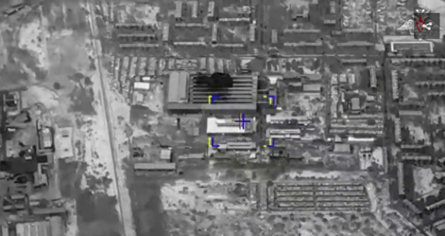 图为俄国防部10月7日公布的视频截图 图自RT报道配图