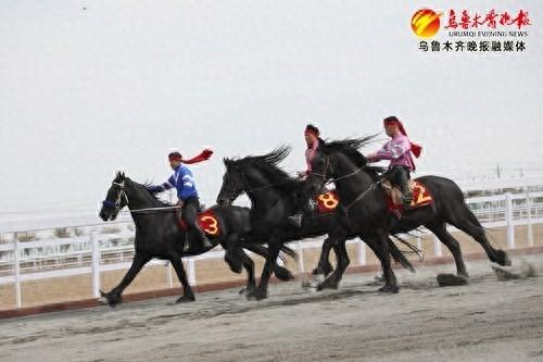 　　选手正在赛场驰骋。记者唐红梅摄