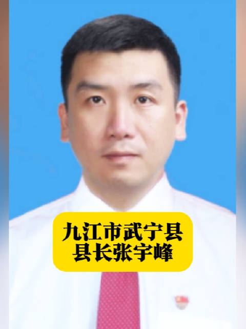 九江市武宁县县长张宇峰 本期江西地方人物志栏目的主人公张宇峰