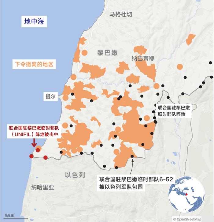 来源： OpenStreetMap，联合国 制图：方晓