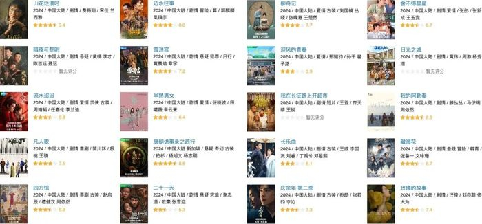 近期热播剧集