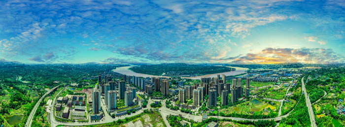 鸟瞰蓬勃发展的白沙工业园