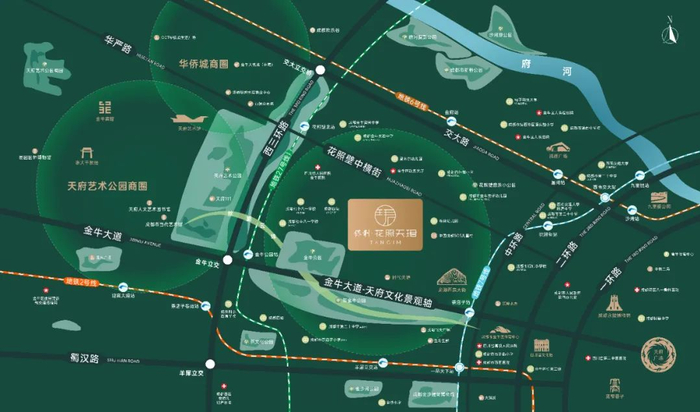 ◉保利·花照天珺区位示意图