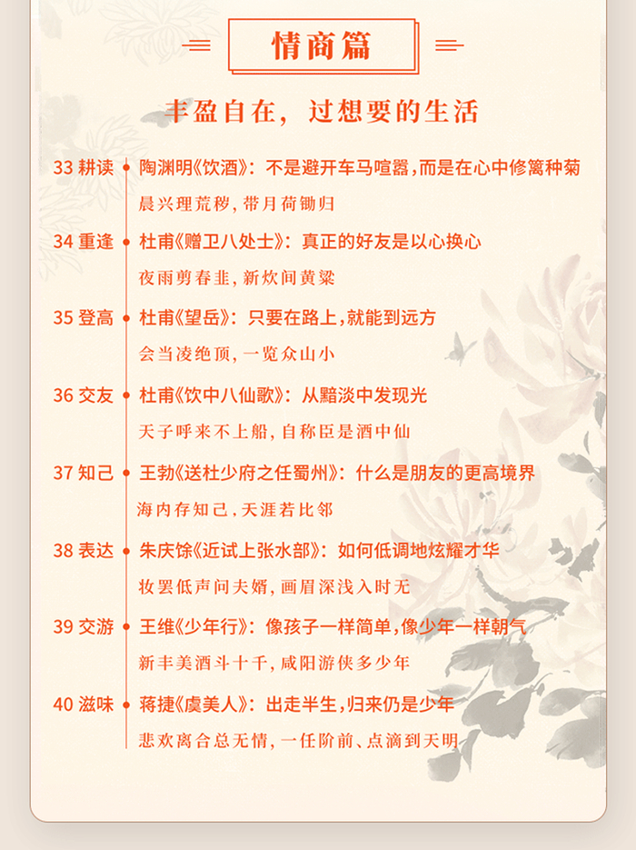 你值得拥有它的3个理由①匠心解读,40首经典诗篇.