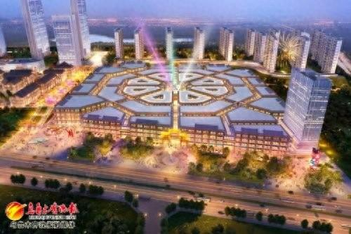 　　环球美食街效果图。受访者提供