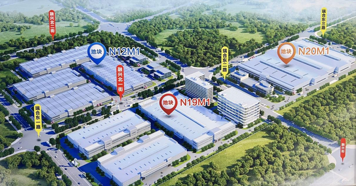 图：高端汽车及新能源汽车关键零配件产业园平面布局图