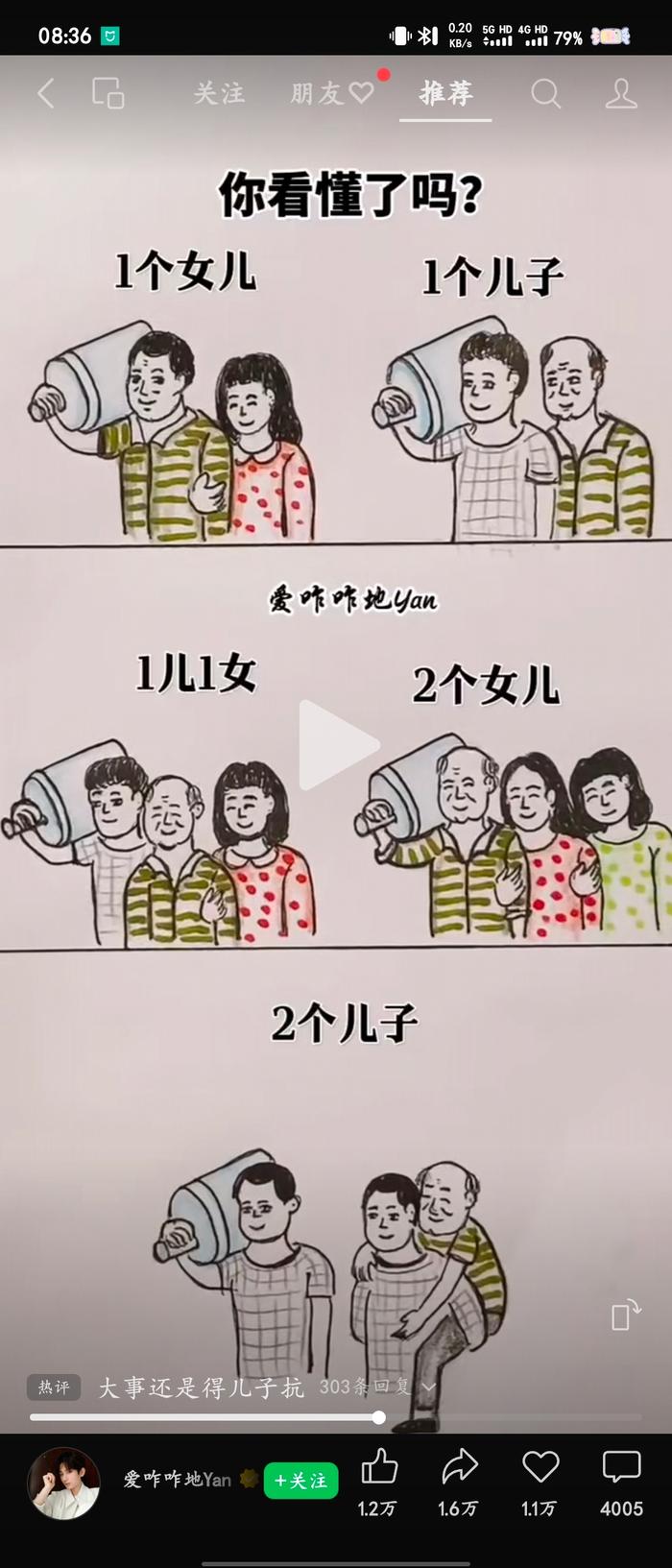 都到2024年了，怎么还能看到这种言论，“大事还是得儿子抗”“有儿子就是好”