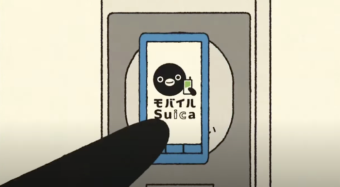 JR东日本于2006年推出的Mobile Suica  来源：JR东日本