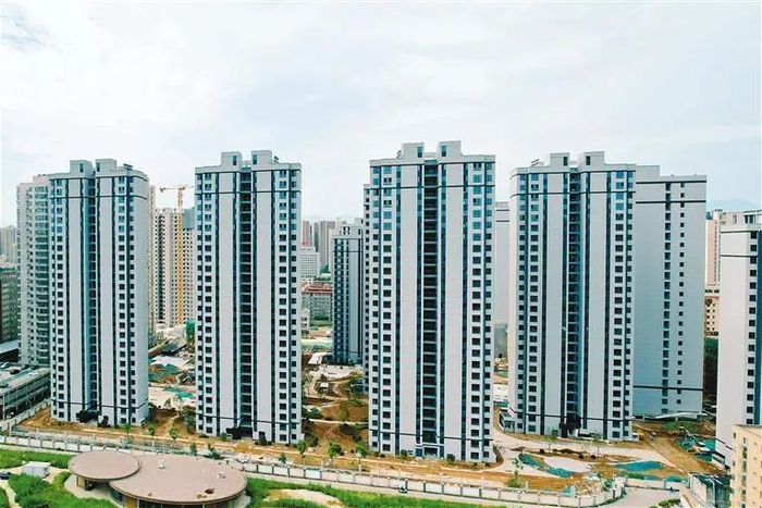 沙滹沱村安置楼实景图。