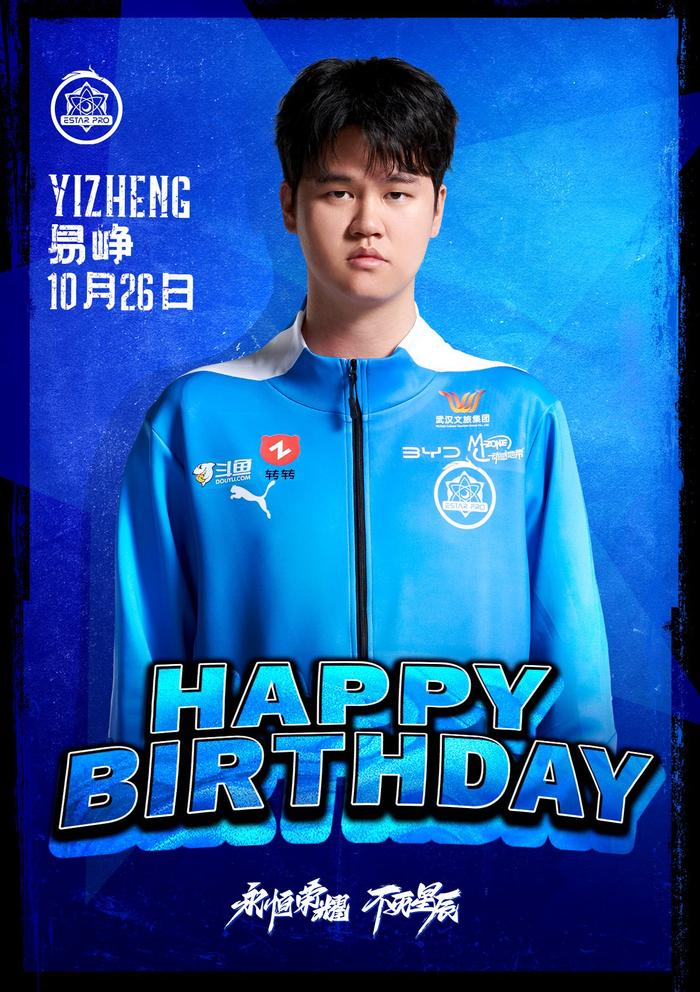 今天是嘴哥@eStarPro易峥 的二十五岁生日，一起来祝他生日快乐吧！