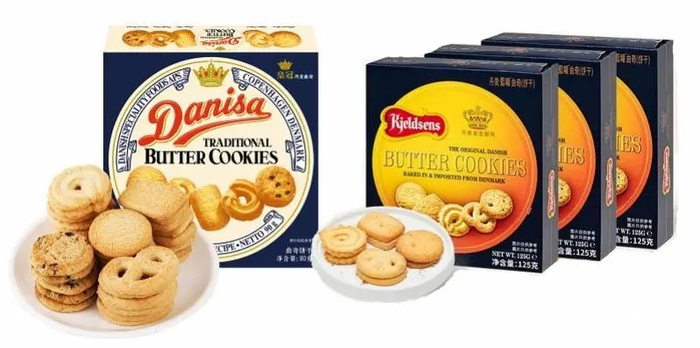 左边：皇冠曲奇，右边：蓝罐曲奇；图片来源：官方天猫旗舰店