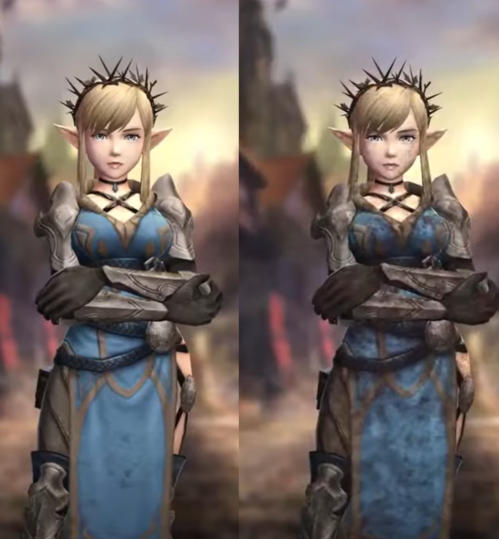 你说它画面老旧吧，却又有角色战斗前后会沾染泥泞这种细节