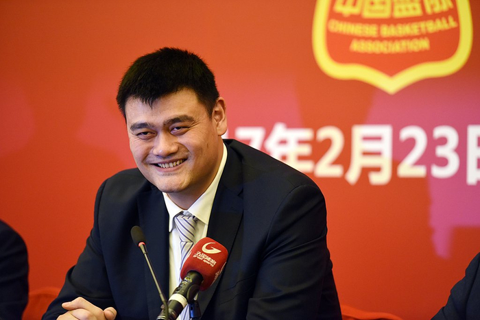 2017年2月23日，中国篮协第九届全国代表大会上，姚明以主席身份亮相。