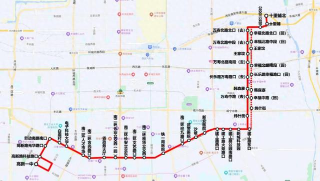 西安824公交站的线路图图片