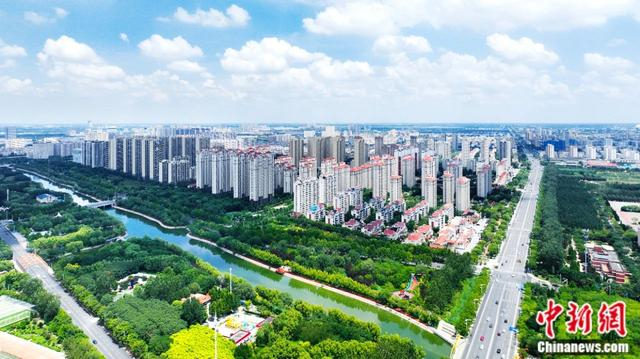 新立河公园。滨州市委宣传部供图