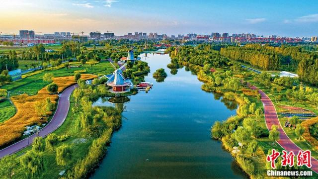 秦皇河公园。滨州市委宣传部供图