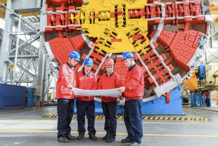 铁建重工技术团队  图源：铁建重工