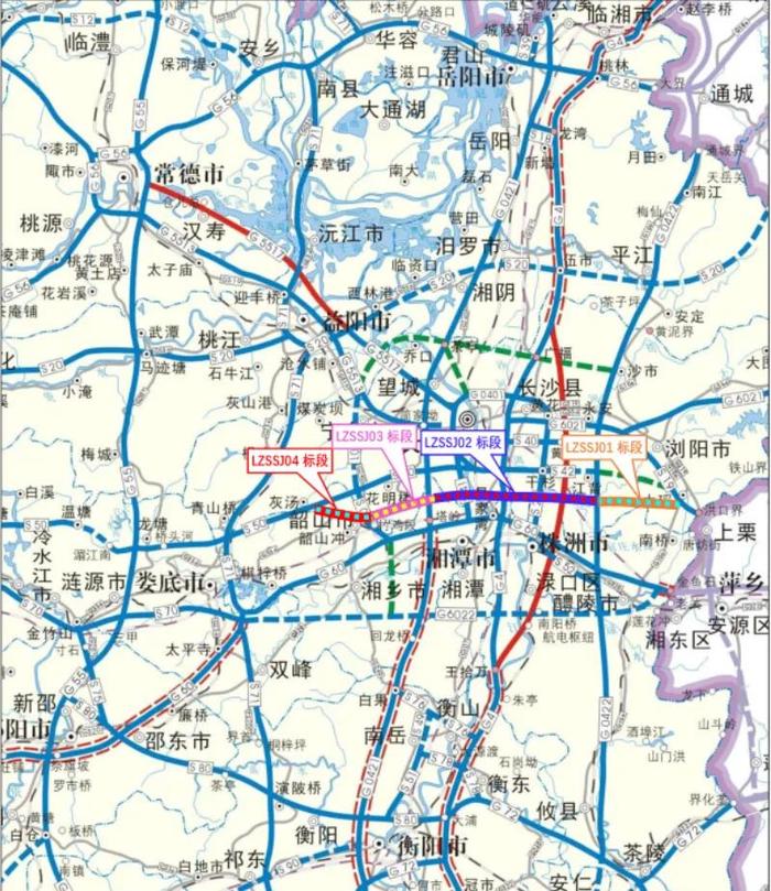 长沙银星路高架线路图图片