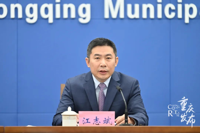 江志斌介绍有关情况 邹乐 摄