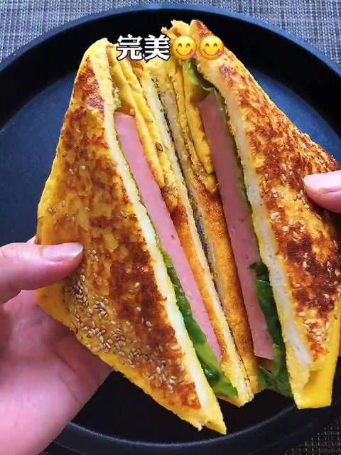 电饼铛做的三明治 简单粗暴易上手 今天看什么呢
