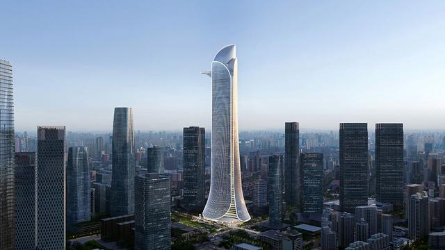 北外滩91街坊项目规划高度480米，未来将成为“浦西第一高楼”，图为效果图。上海虹口 图