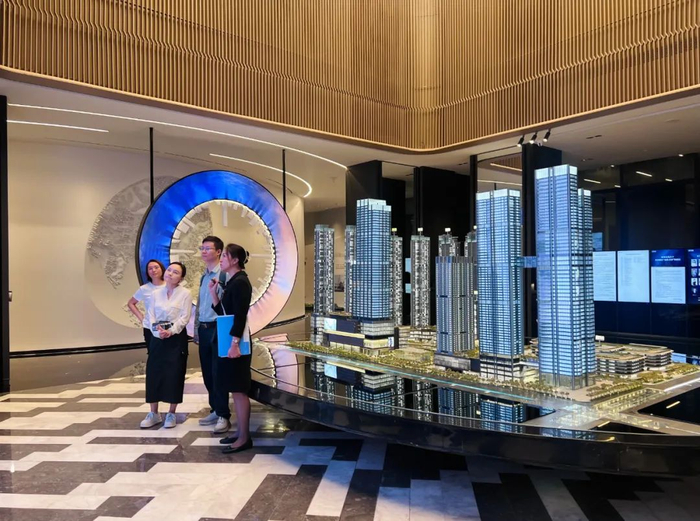 金地环湾城销售中心。陈跃/摄