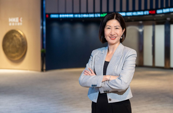 港交所行政总裁陈翊庭&nbsp; &nbsp; &nbsp;图片来源：港交所