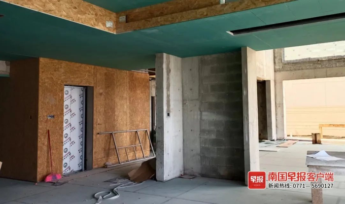 ▲南宁一处正在装修施工的住宅现场。