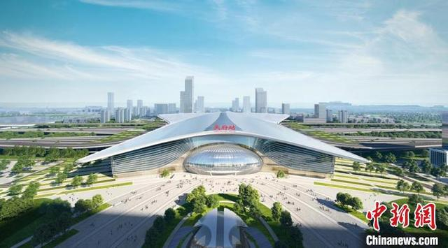 天府站效果图。中铁建设集团天府站项目部供图