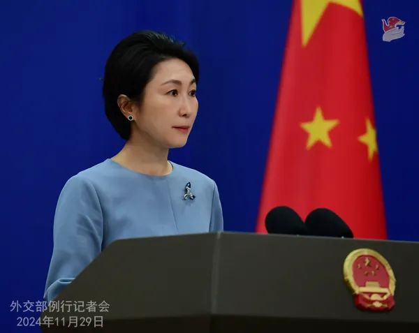 毛宁。图源：外交部网站