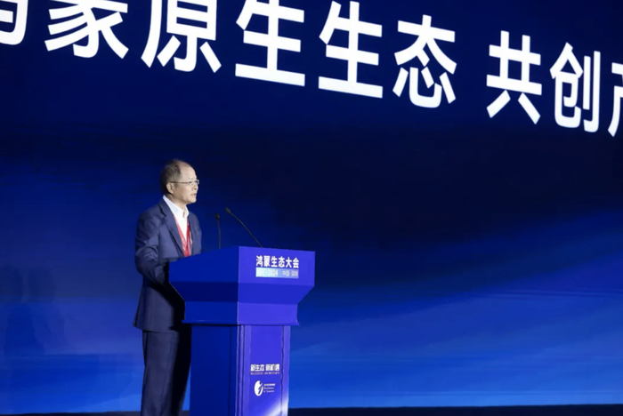 华为轮值董事长徐直军在鸿蒙生态大会上发言