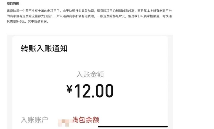 某网站上有人分享薅运费险羊毛教程  图源：网页截图