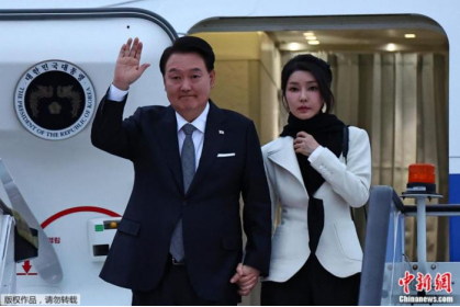 资料图：韩国总统尹锡悦和夫人金建希。