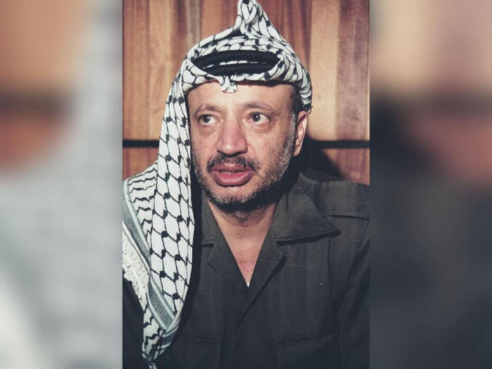 巴勒斯坦前领导人阿拉法特。资料图片