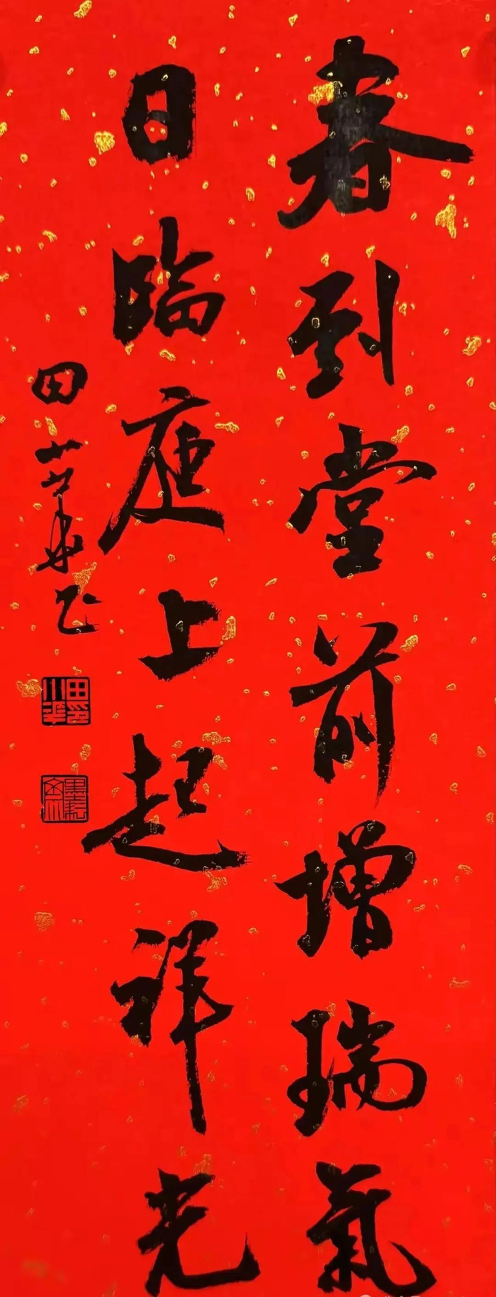 兰亭奖得主【田小华】2025年春联欣赏