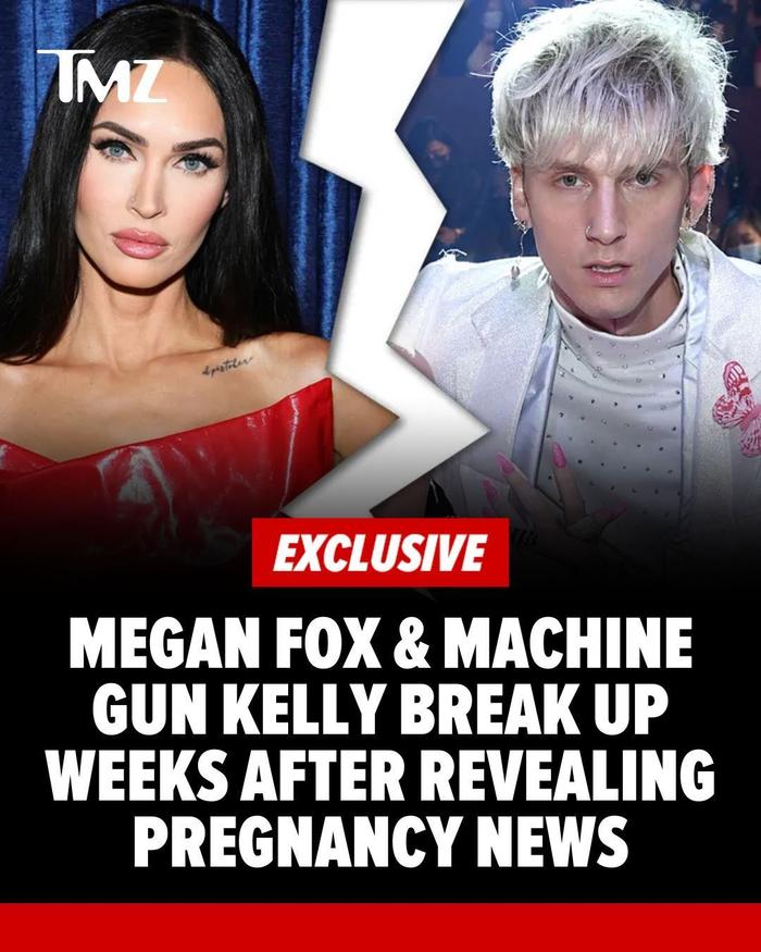 据TMZ报道，Megan Fox 和男友 MGK 在孩子出生前几个月就分手了！