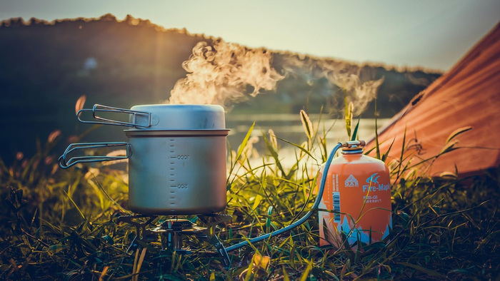 使用于高山场景的圆形高山罐 图片来源：火枫