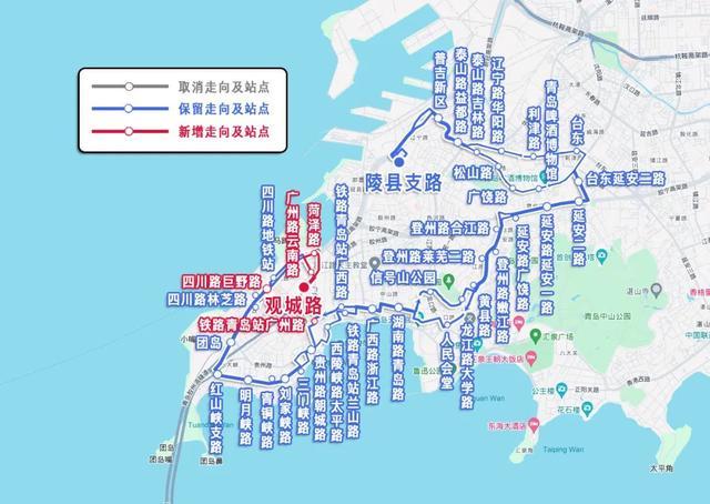 青岛604路线路图图片