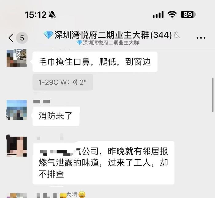 网传业主群聊天记录。网页截图