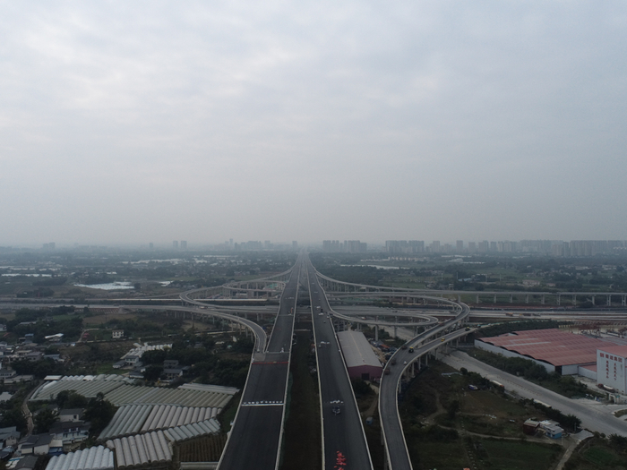 成绵高速扩容项目航拍