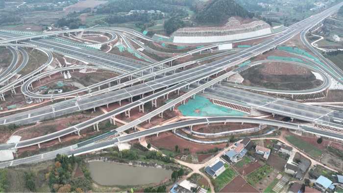 成绵高速扩容项目航拍