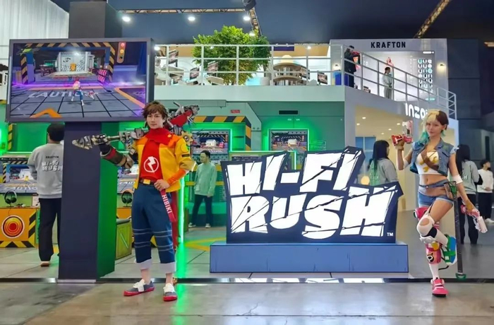 魁匠团为《完美音浪》在G-Star布置的展位