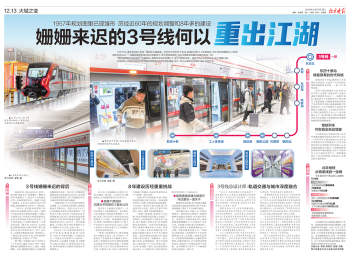大城之变 | 姗姗来迟的3号线何以“重出江湖”|北京市|北京地铁3号线|北京地铁|列车|规划_新浪新闻